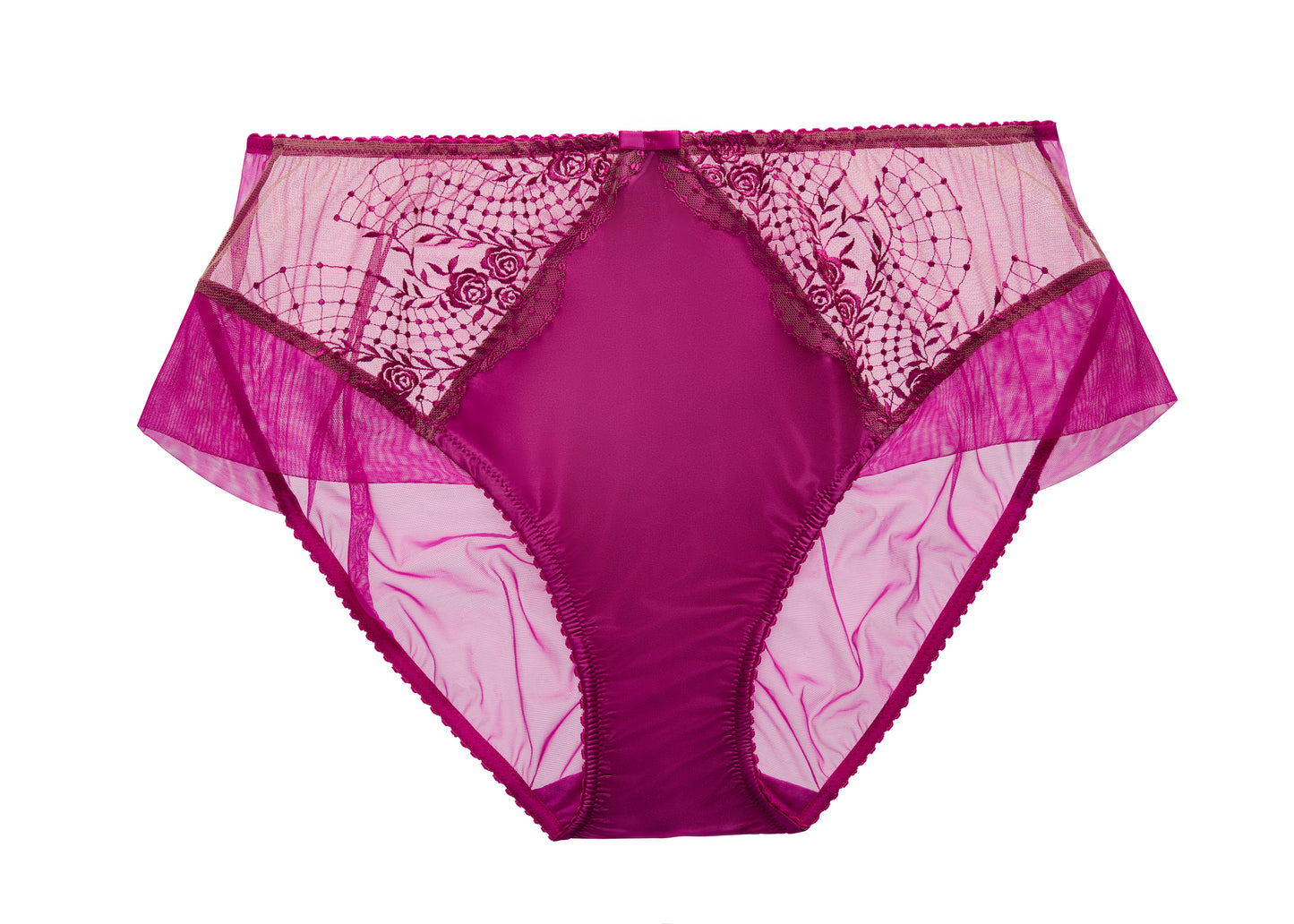 Julie's Roses Rubine High Waist Brief By Dita Von Teese - sizes S + 4X