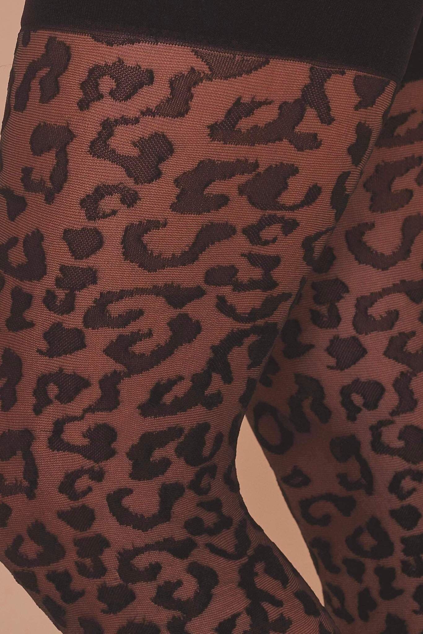 Leopard Print Stockings - Size 4-18 - Pinup Hosiery - Toronto - Gigi's –  Gigi's House Of Frills