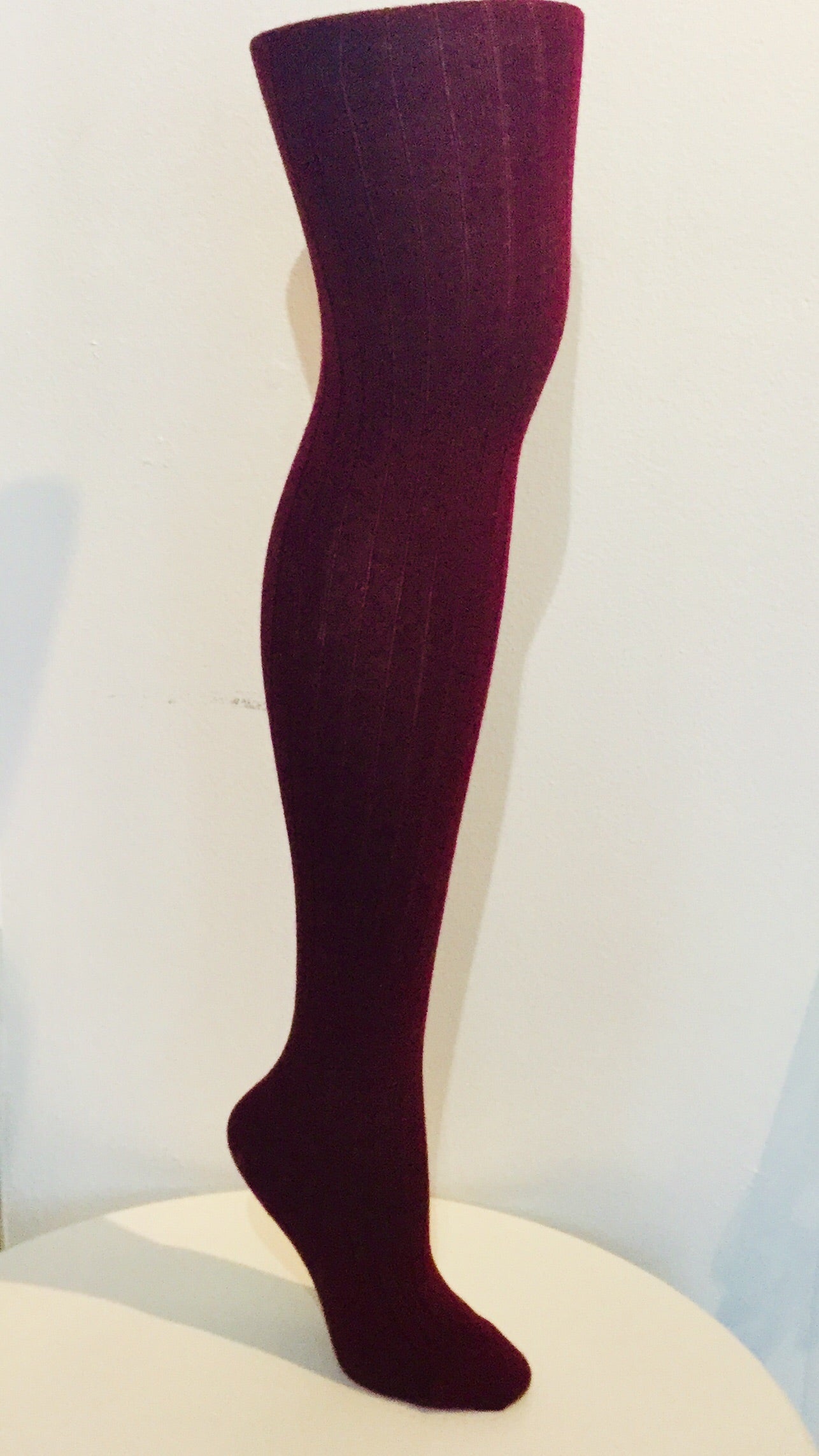 Burgundy wool clearance tights