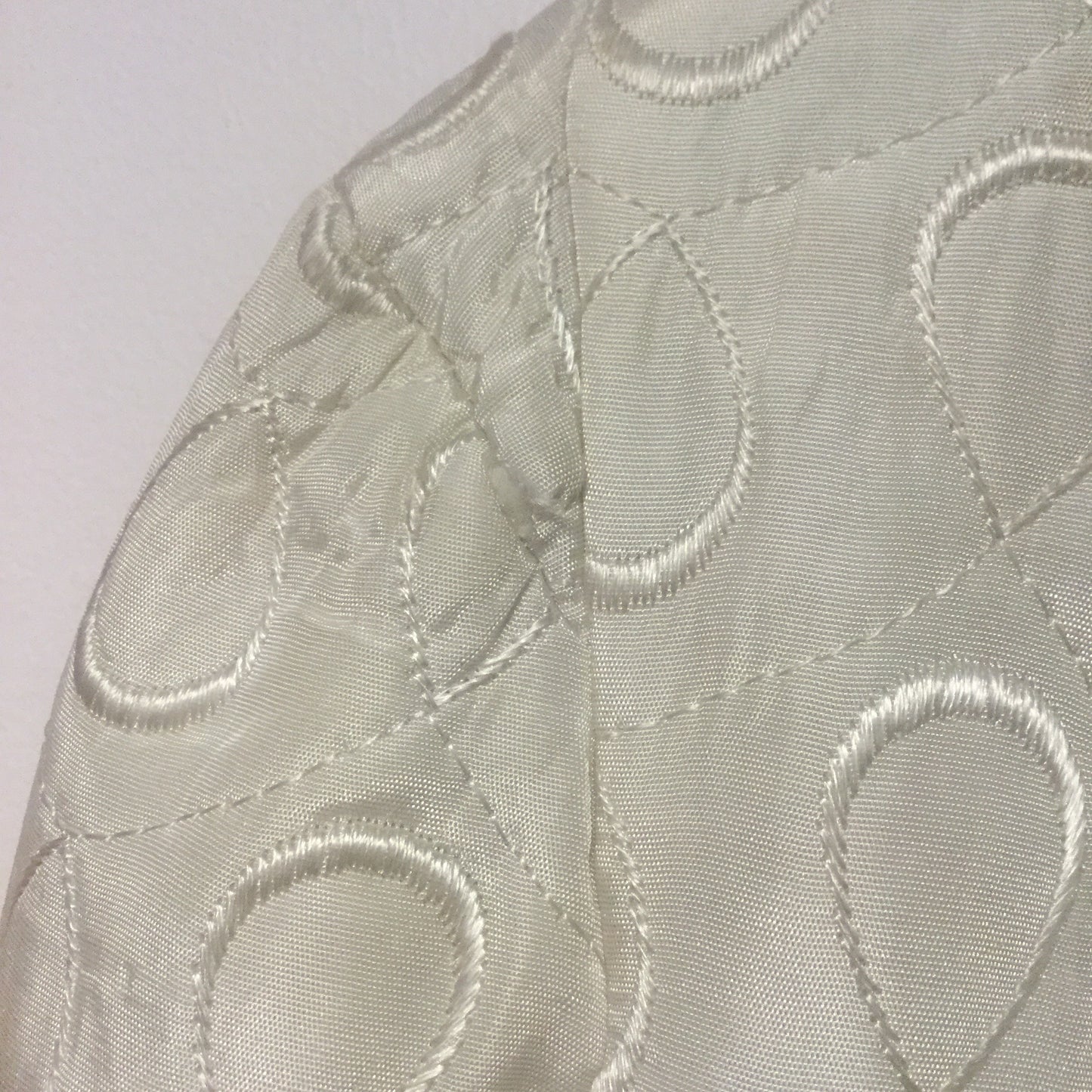 Ivory Quilted Bedjacket S/M #064
