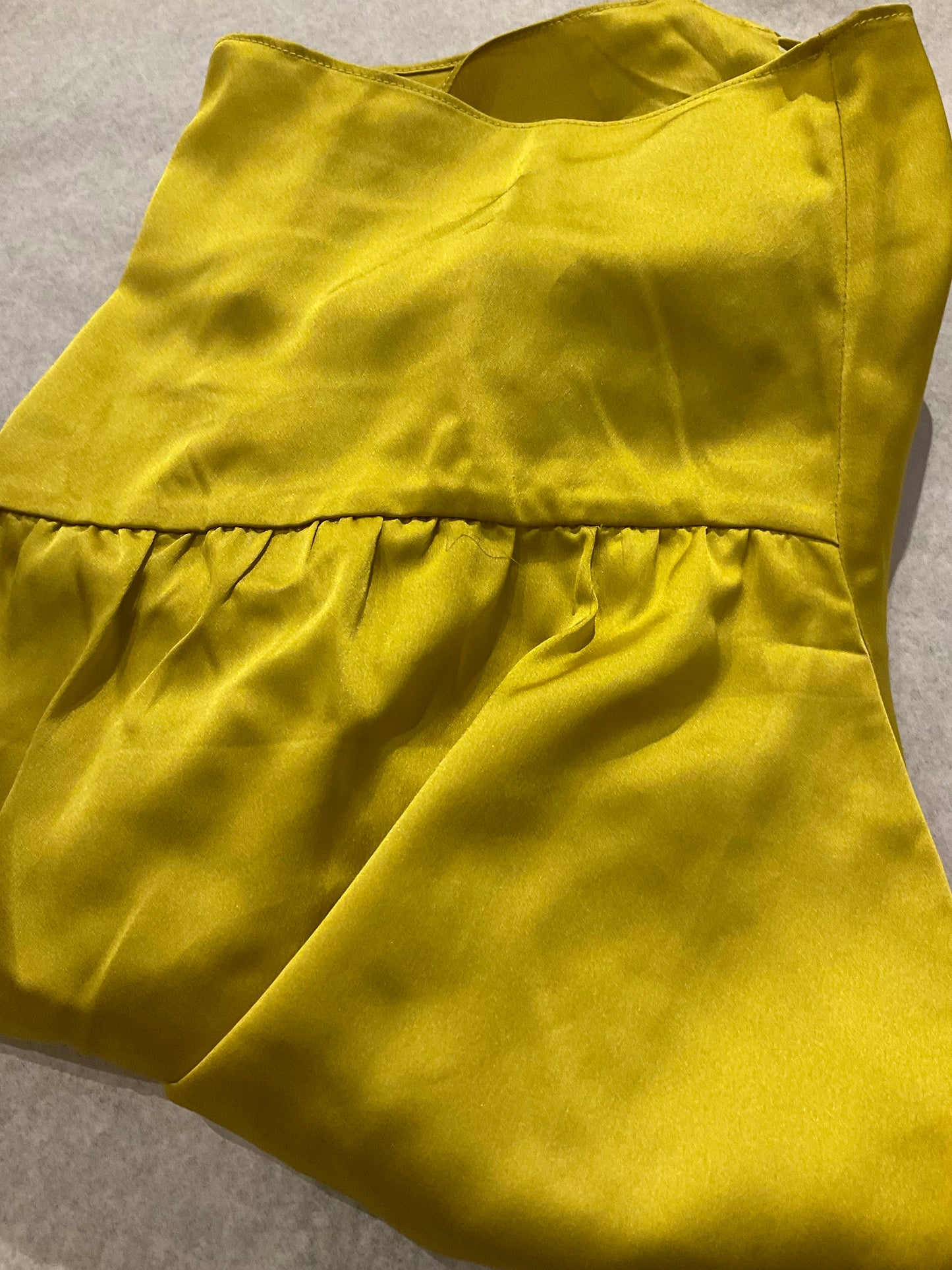 Bettie Page Lingerie Satin French Knickers In Chartreuse - Sizes 4-12