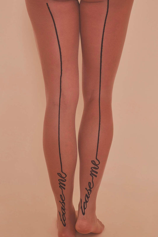 "Tease Me" Seamed Tights - Size 4-14