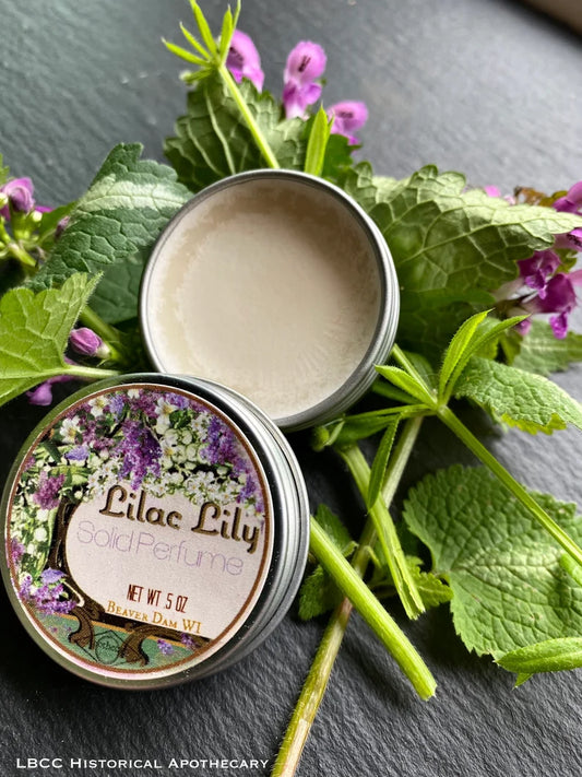 1920s/30s Lilac Lily Solid Perfume - vegan