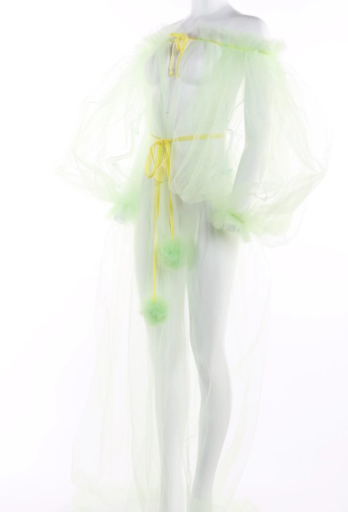 Mam'selle Tulle Dressing Robe - MANY colours! Sizes XS-3X