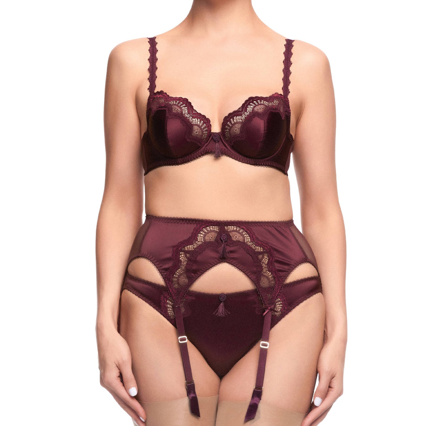 Star Lift Balconette Bra in Plum By Dita Von Teese - 32-38B + 32-36 C-F