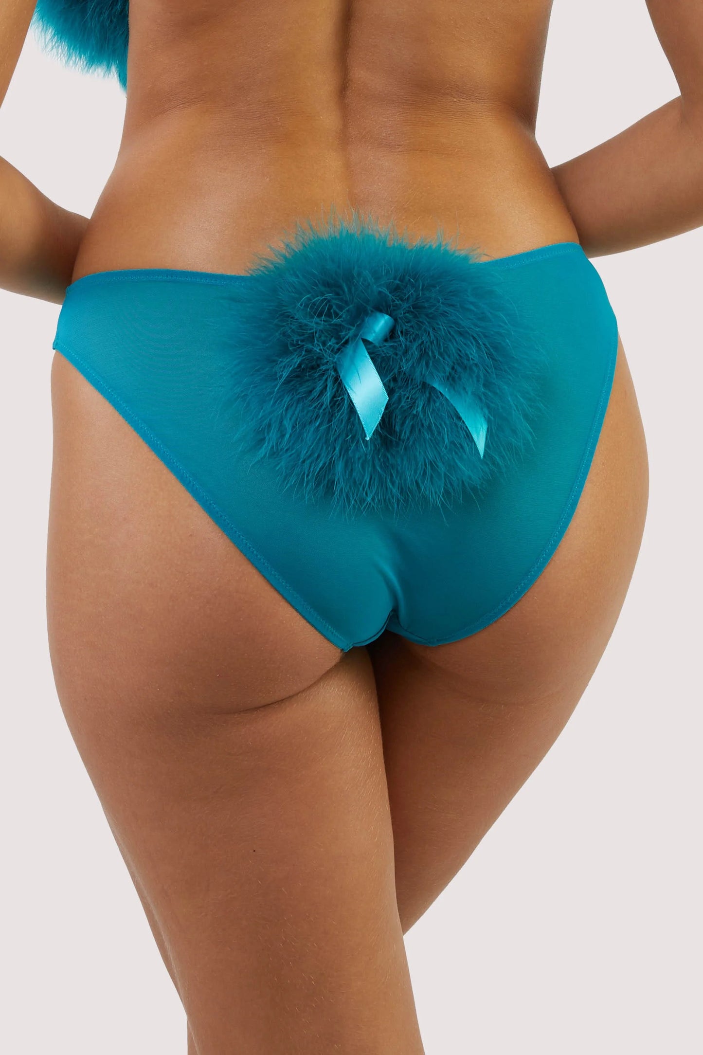 Teal Powder Puff Brief - sizes 4-14