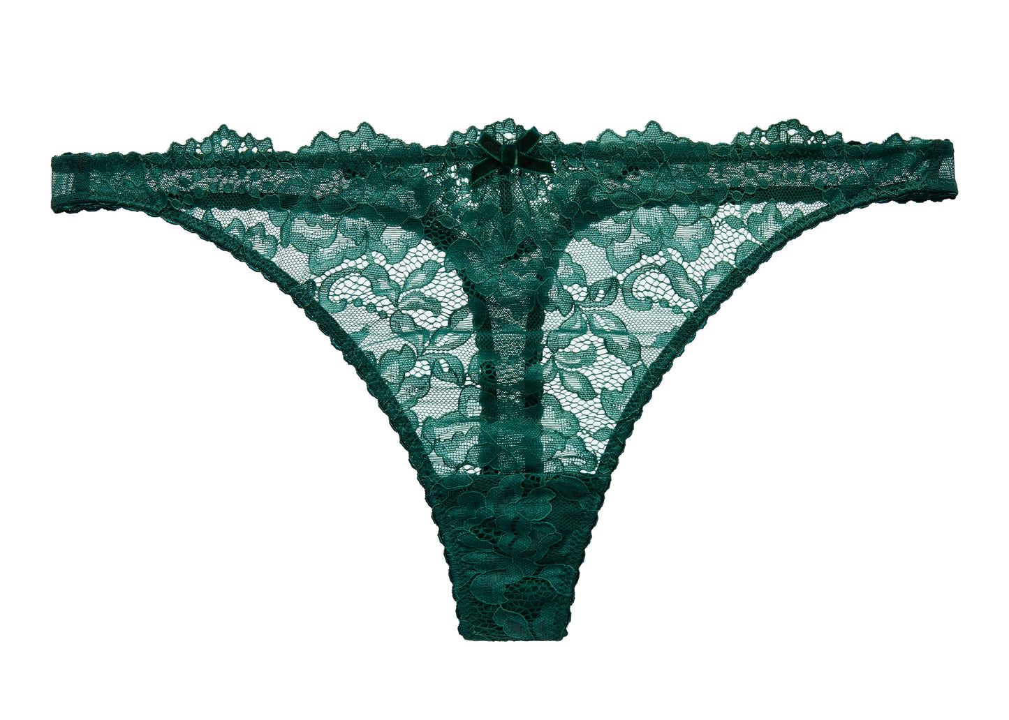 Cora Thong In Juniper By Dita Von Teese Lingerie - XS + M