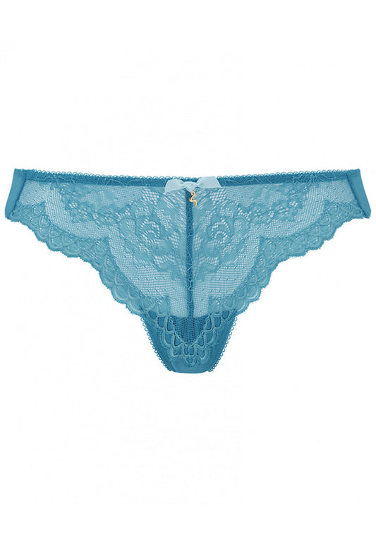 Superboost Lace Thong In Ocean Blue - XS-XL