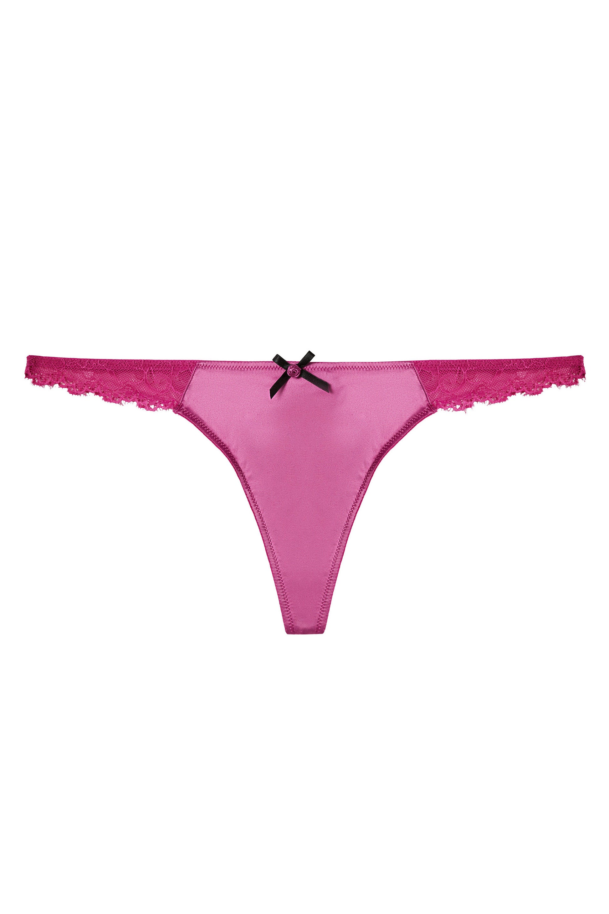 Victorias Secret PINK Thong Panties Size Medium Green/Black Plaid