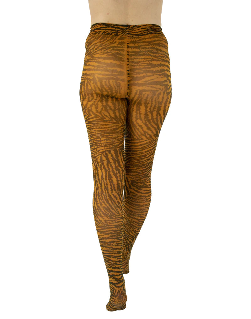 Adult Plus Size Tiger Tattoo Sheer Women Pantyhose, $16.99